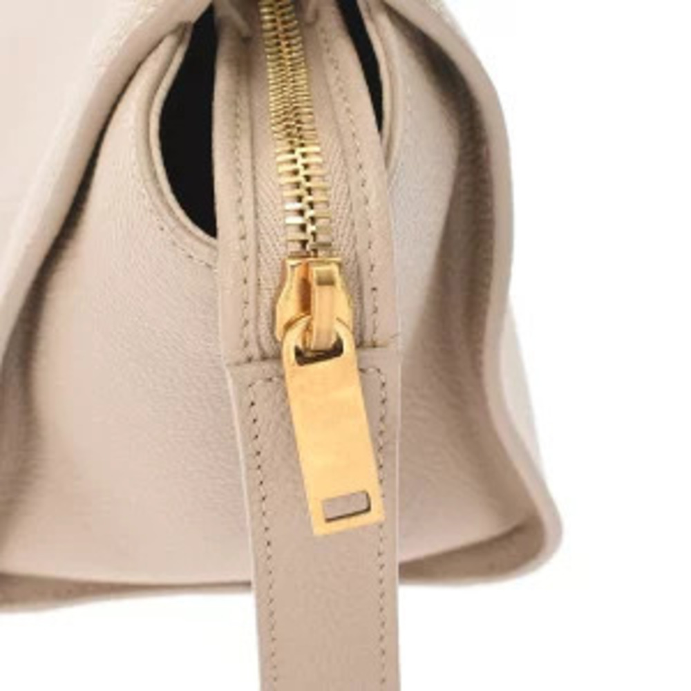 Saint Laurent Downtown Baby Beige Grain Leather Handbag - Picture 9 of 9